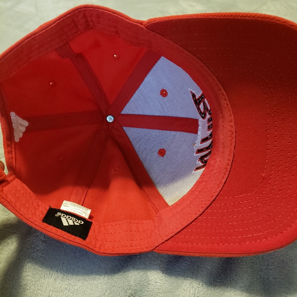 Adidas Chicago Bulls NBA Structured Adjustable Red Snapback Cap 100% Cotton - Picture 12 of 16